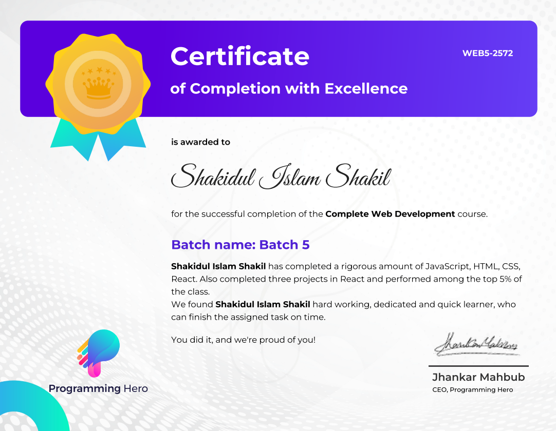 React Certification
